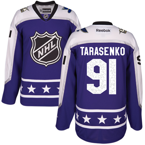 Blues #91 Vladimir Tarasenko Purple All-Star Central Division Stitched NHL Jersey - Click Image to Close